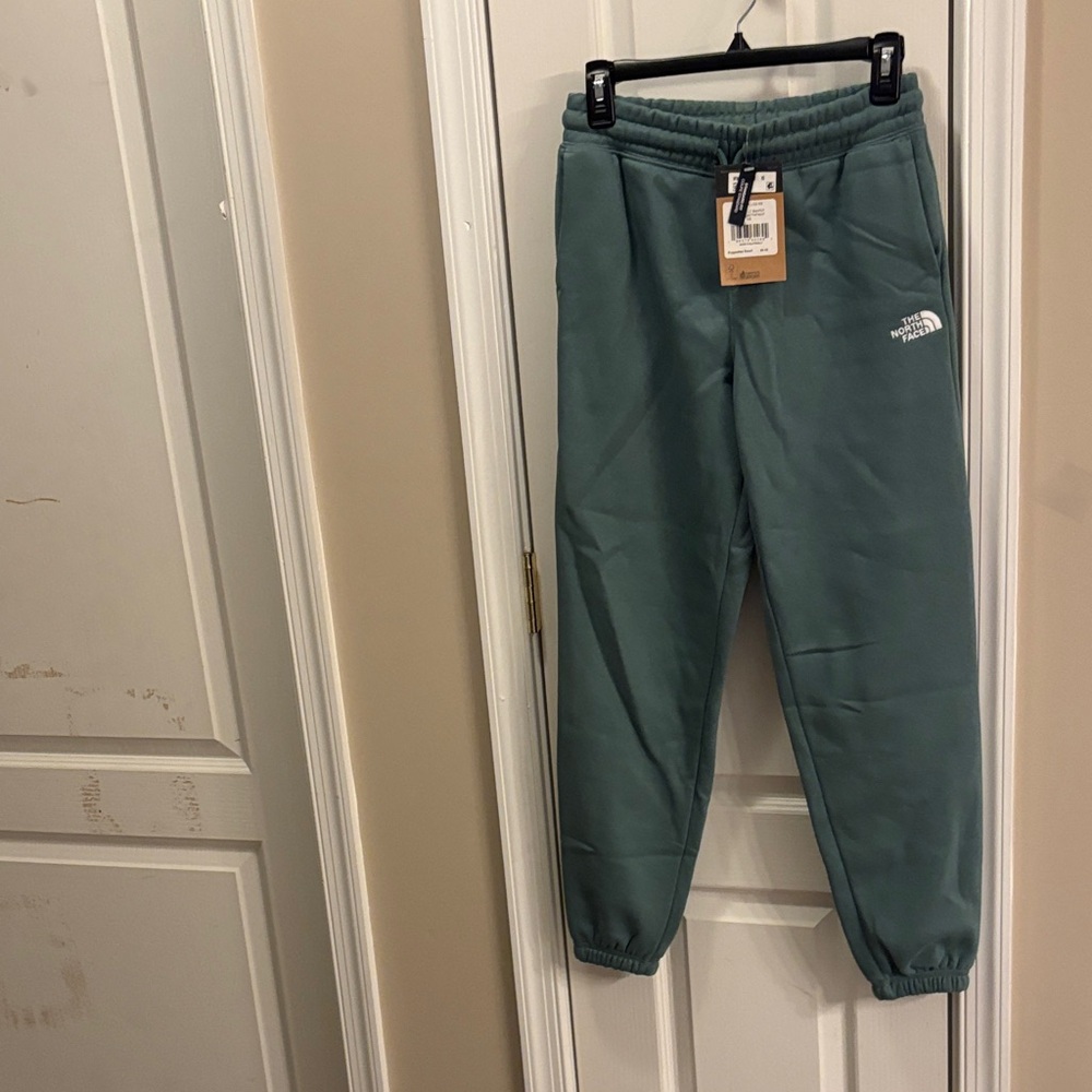 The North Face womens Teal Joggers with Logo size XS